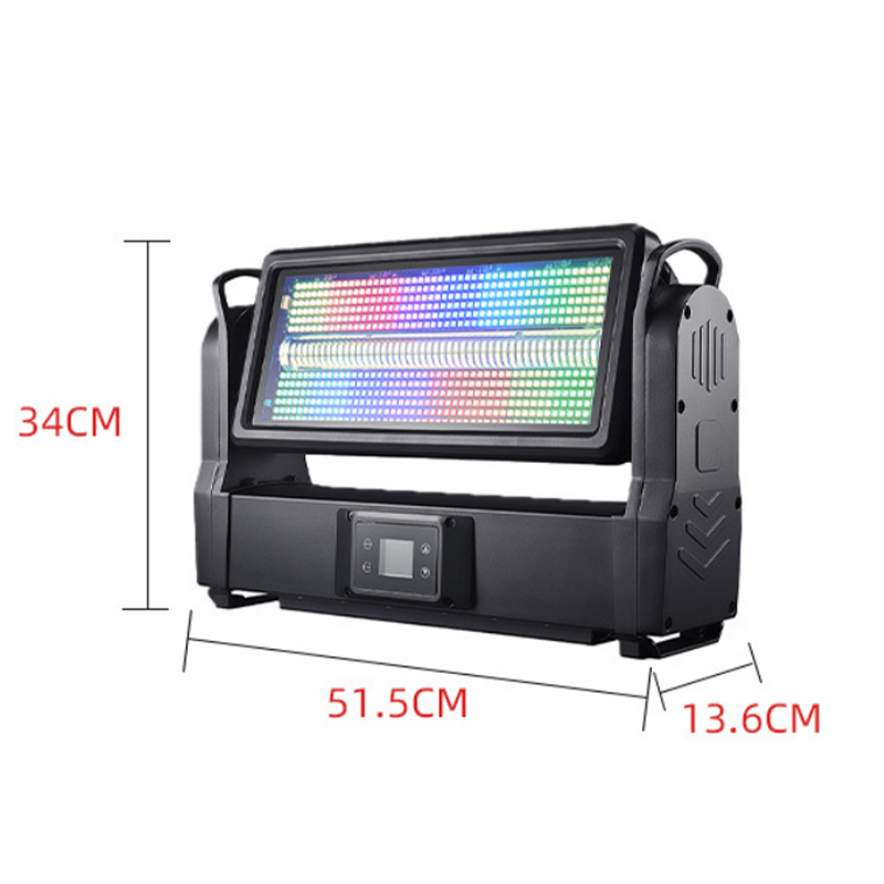 KSP1 IP67 1000W 48+12 Segments Waterproof Swing LED Strobe Light