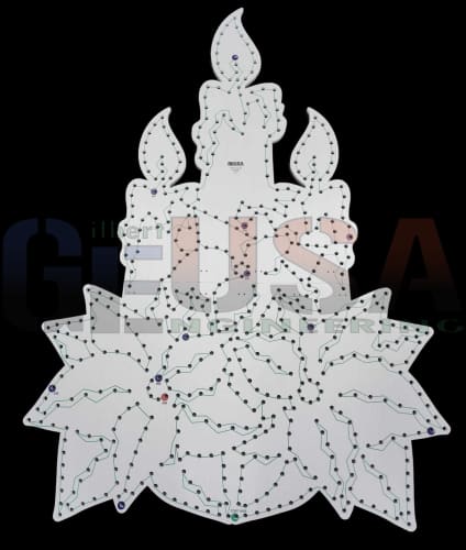 IMPRESSION Poinsettia - Candle Cluster