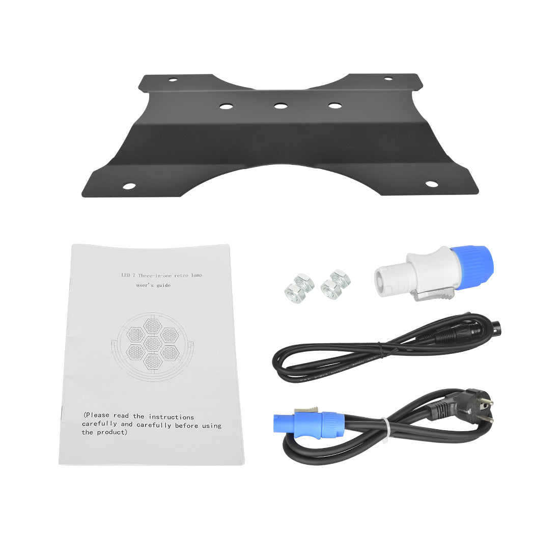 KR8 Double rings 700W RGB 3in1 retro stage light with auxiliary light