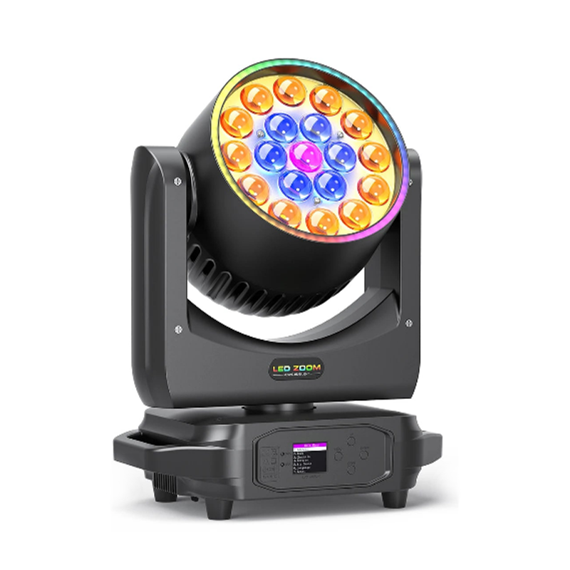 KW10 19x15W RGBW LED Moving Head Wash with LED Strip