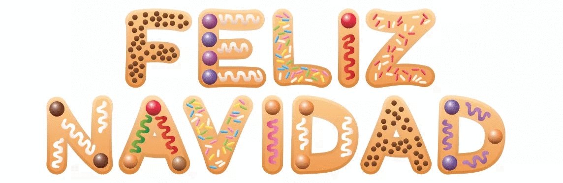 IMPRESSION MERRY CHRISTMAS/MERRY XMAS/FELIZ NAVIDAD in Cookie Letters