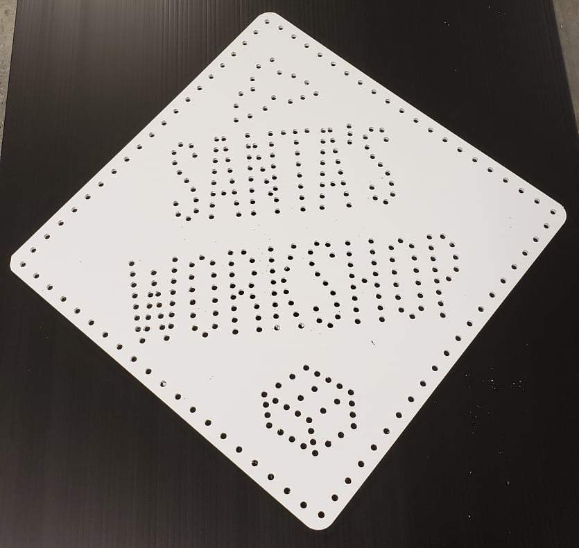 Santa's Workshop Sign