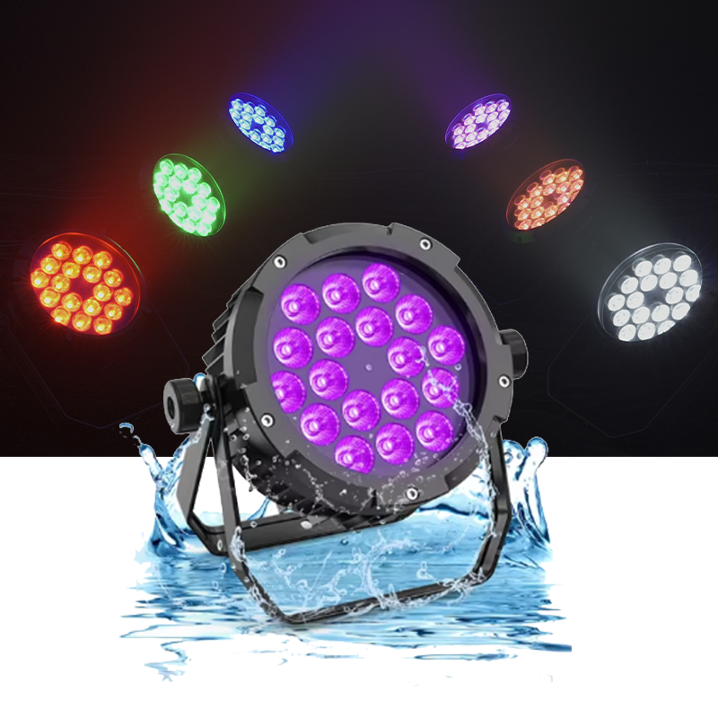 KPW3 18x18W  LED Par light  RGBWA+UV 6in1 Outdoor Waterproof Par Light