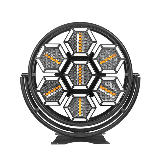 KR8 Double rings 700W RGB 3in1 retro stage light with auxiliary light