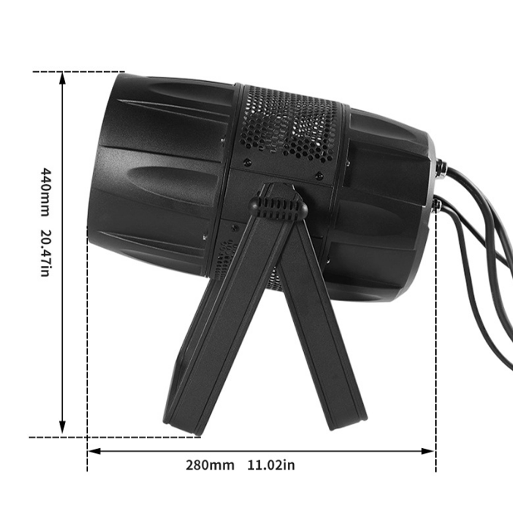 KPW4 Waterproof 7*40 RGBW Zoom LED Par Light IP65