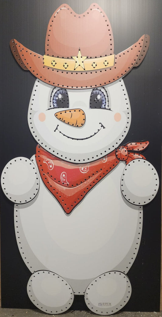 IMPRESSION Cowboy Snowman