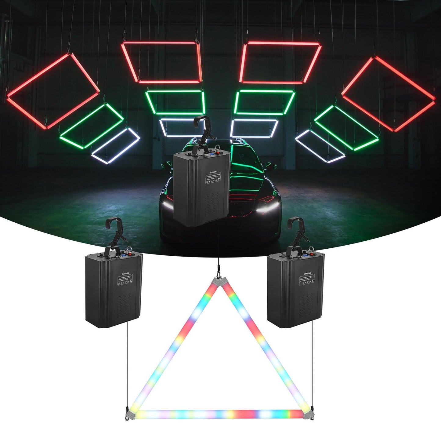 KN2 Led kinetic lighting tube 1-meter 360 tube