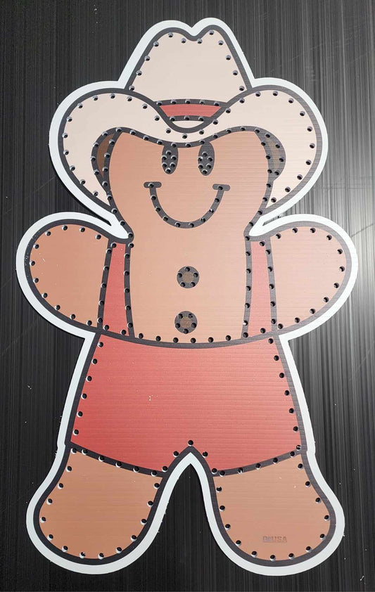 IMPRESSION Cowboy Gingerbread Man
