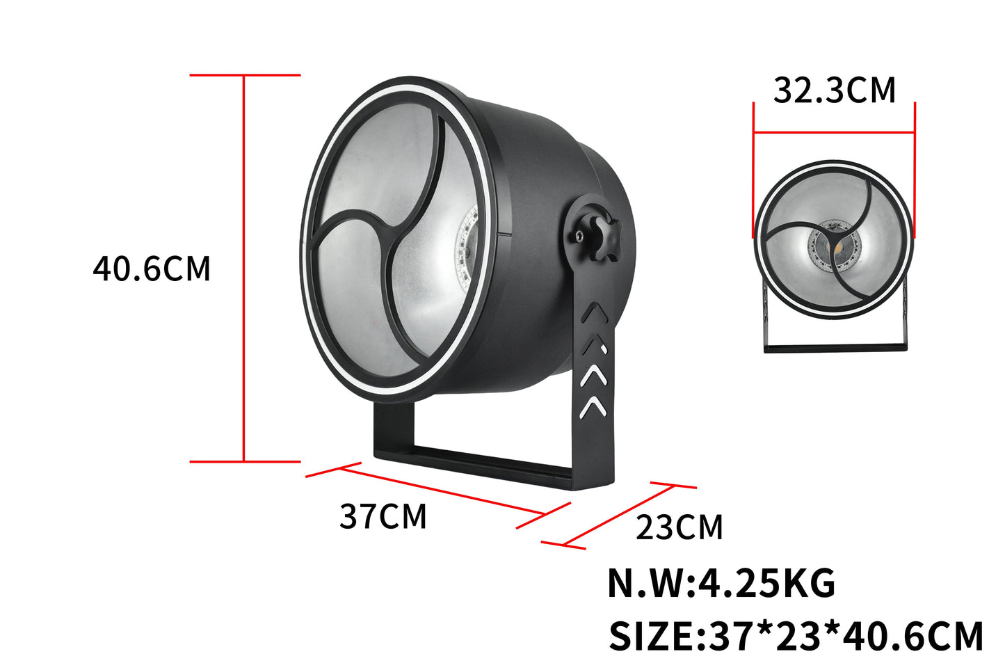 KR9 300W Led Background Retro Stage Light