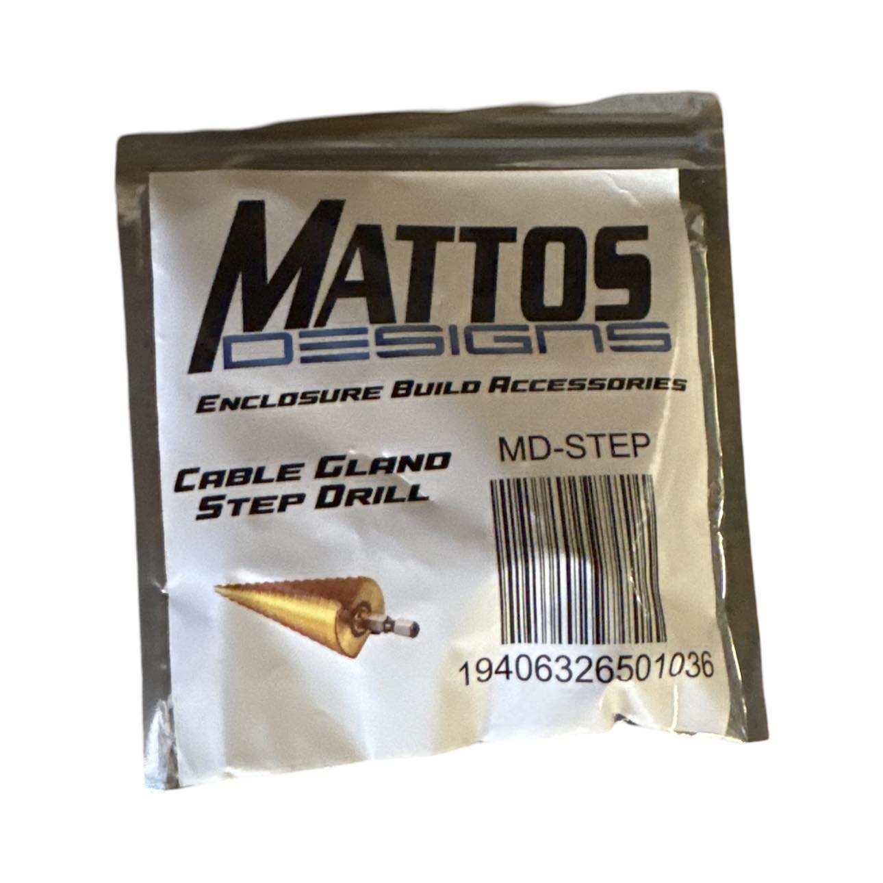 Mattos Designs Enclosure Build Accessories – Waterproof Cable Glands, Step Drill Bit, and RJ45 to XLR Pass-Through for Seamless Installation