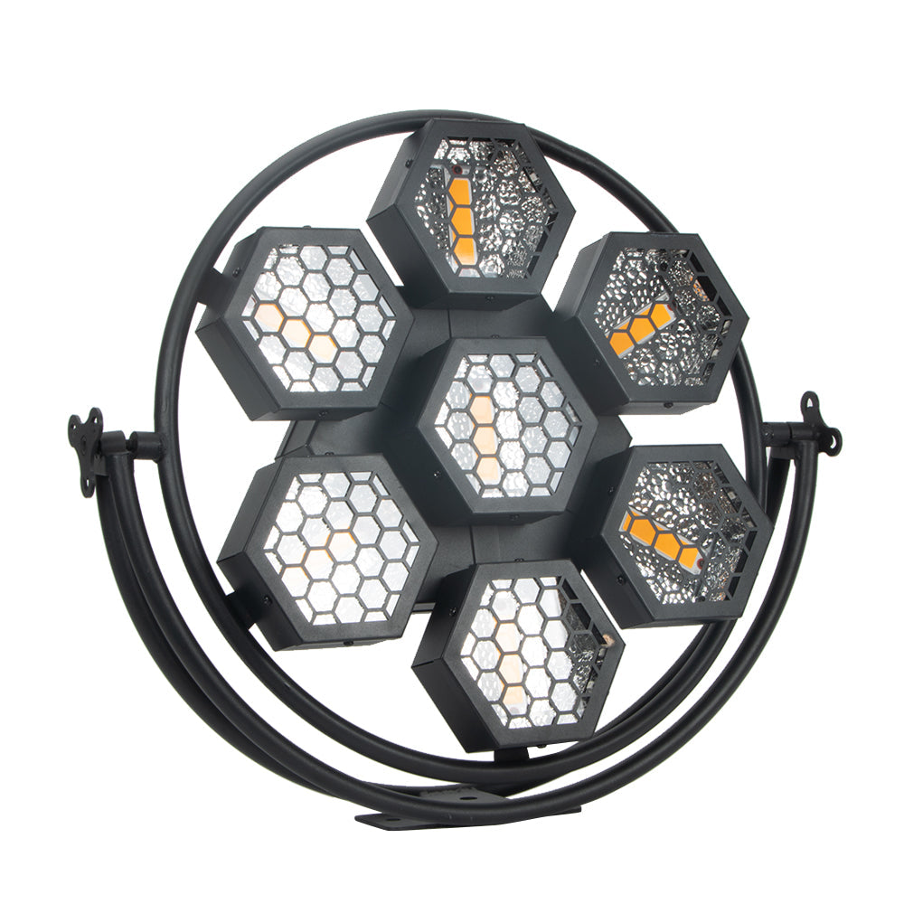 KR7 Mid-size Single Ring 7×60W RGB 3in1 retro stage light