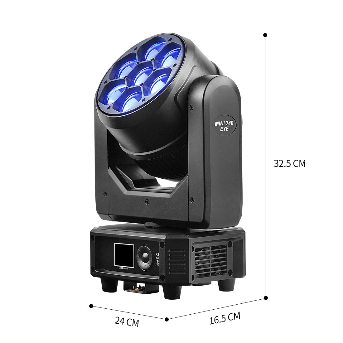 KW2 MINI7*40W LED Bee Eyes Moving Head Wash Light