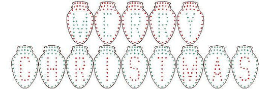 Alpha Bulbs (MERRY CHRISTMAS)