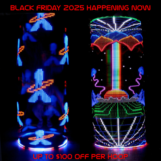 Ready To Ship Atomic V LED Hoops