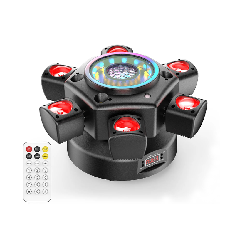 100W 6-Arm RGBW Beam Moving Head Light