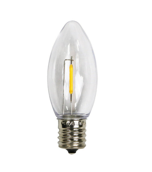 Certified Classic C9 LED Plastic Filament Bulbs, Shatterproof