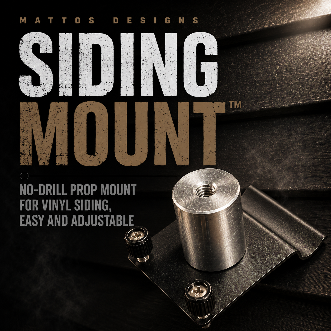 Siding Mount™ – No-Drill Prop Mount for Vinyl Siding, Easy and Adjustable