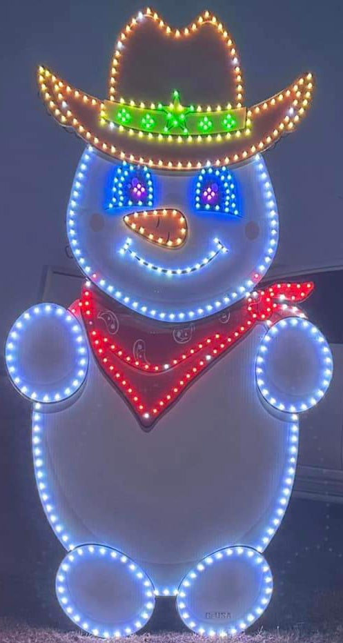 Cowboy Snowman
