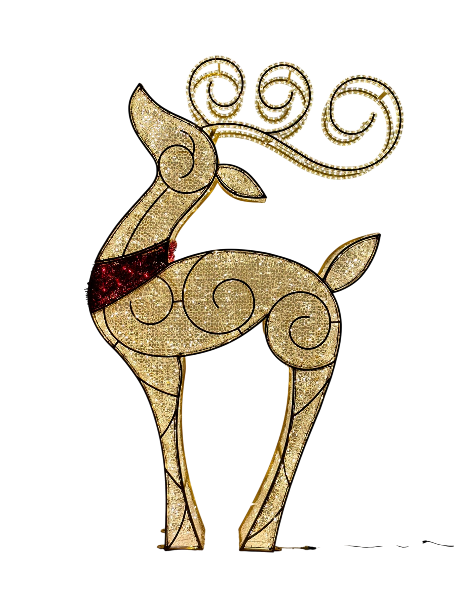 Large Pre-Lit LED Fancy Reindeer