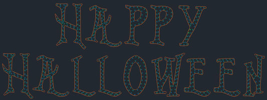 Halloween Font Alphabet
