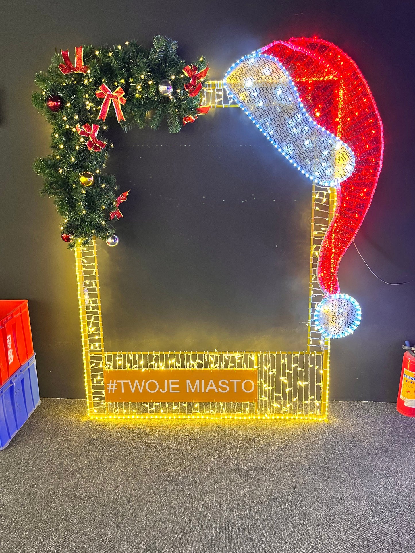 Giant Pre-Lit LED Festive Photo Prop