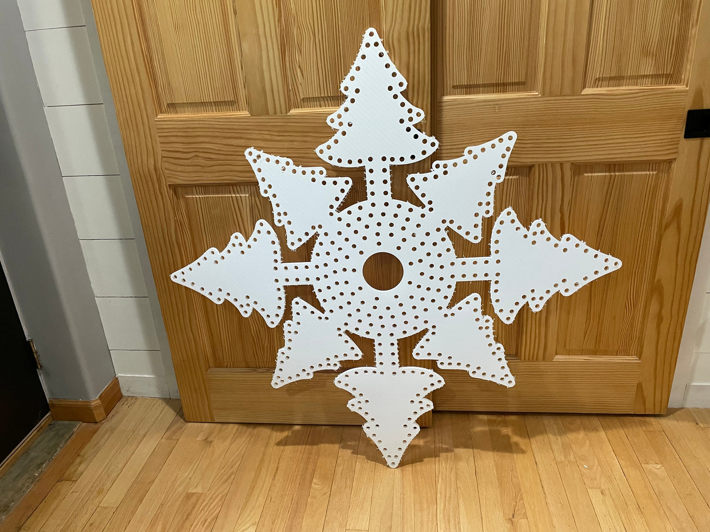 Snowflake Trees with spinner middle