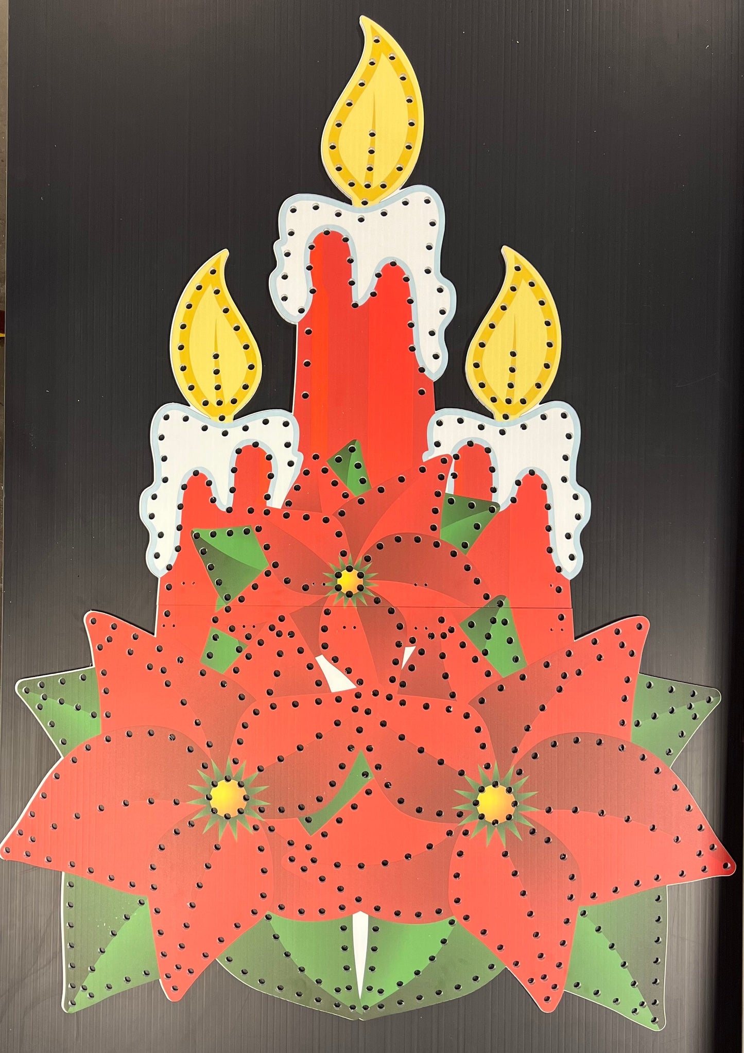 IMPRESSION Poinsettia - Candle Cluster