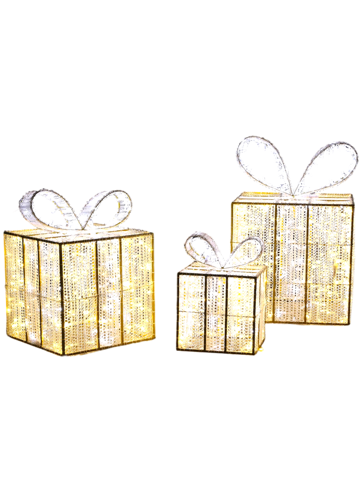 Cool Led Box Giant Pre-Lit LED Gift Boxes (3) - Warm White & Cool White – RGB Warehouse