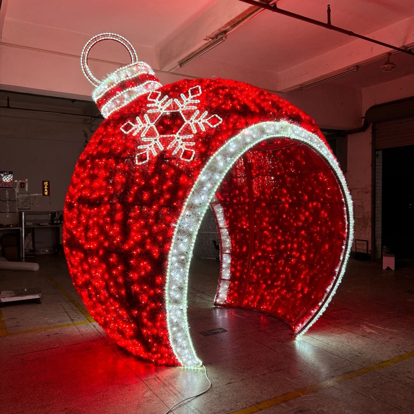 Giant Pre-Lit LED Walk-Through Ornament