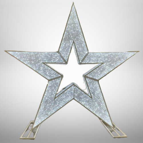 Giant Pre-Lit LED Star - Cool White