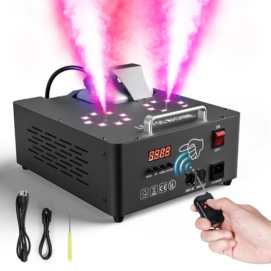 2000W Double-shot fog smoke machine Led Remote smoke machine