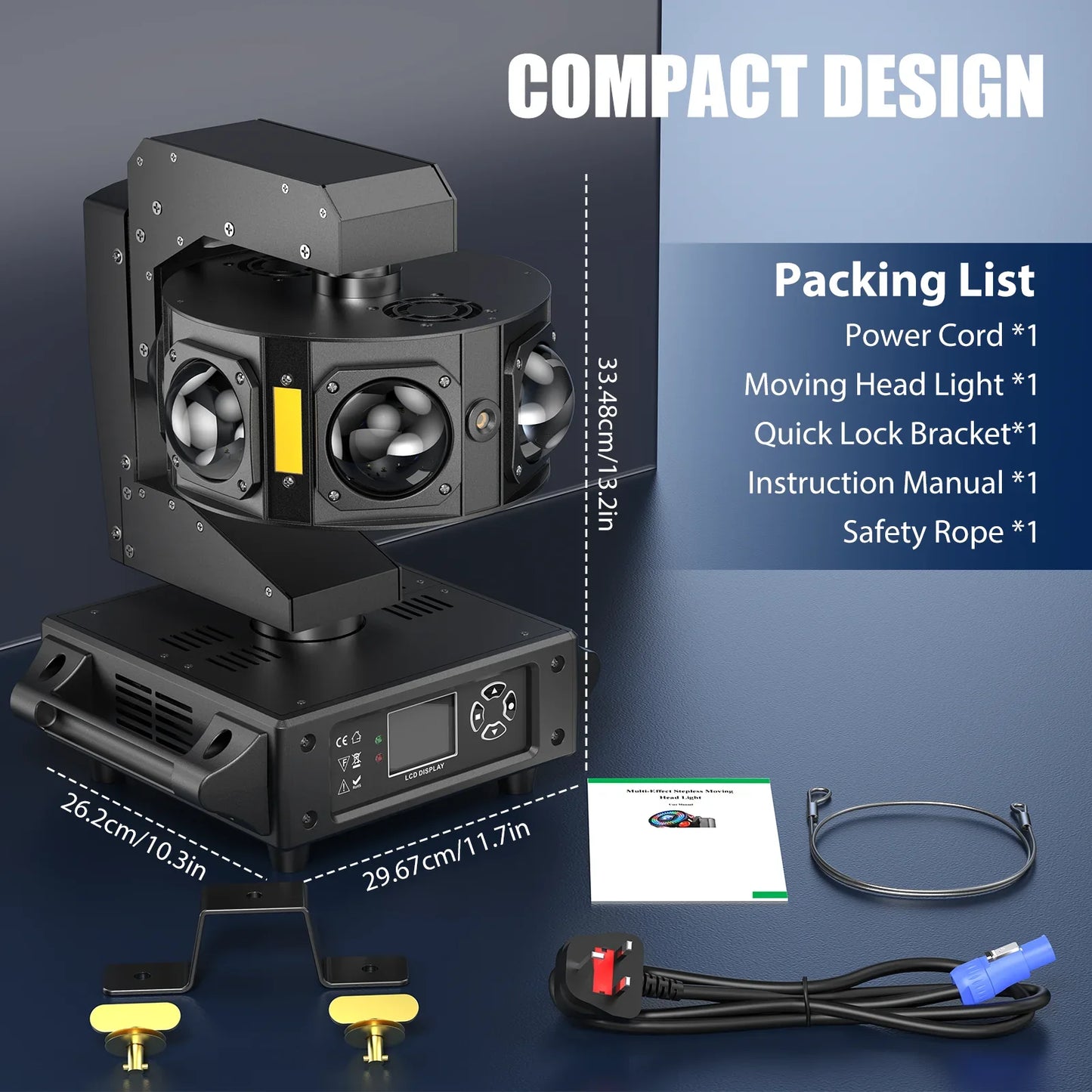 160W LED Moving Head Light RGBW 360°Rotation Led Stage Light