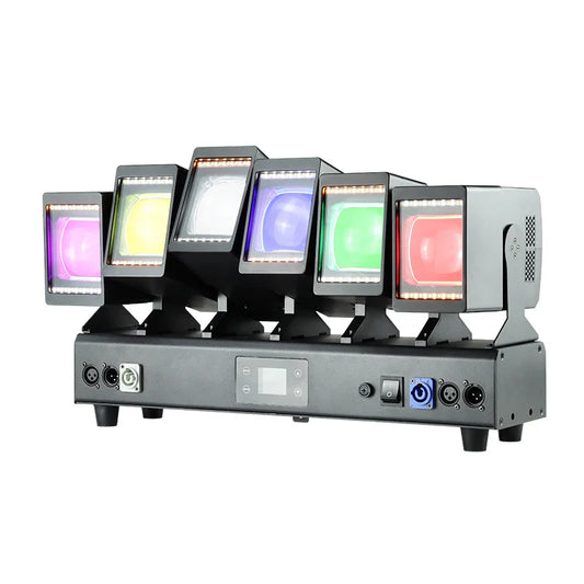 KW11 6×60w RGBW 4in1 Beam Wash Zoom Wave Pixel Led Bar with Auxiliary Light