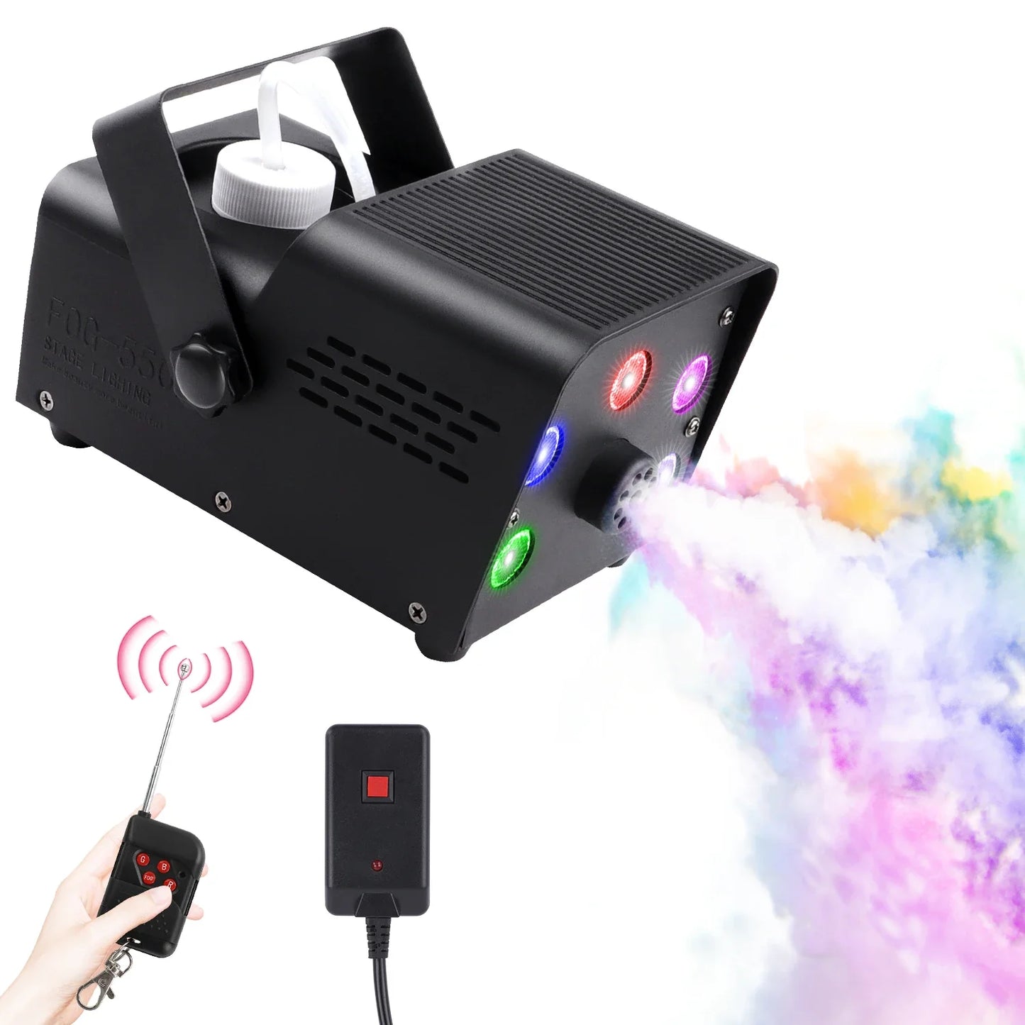 550W mini smoke machine RGB LED Remote Smoke Machine