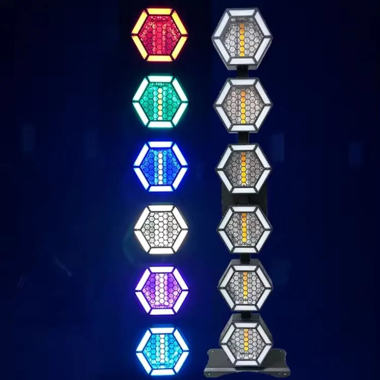 KR3 Vertical 6*60W  retro stage lights RGB 3-in-1 with auxiliary light