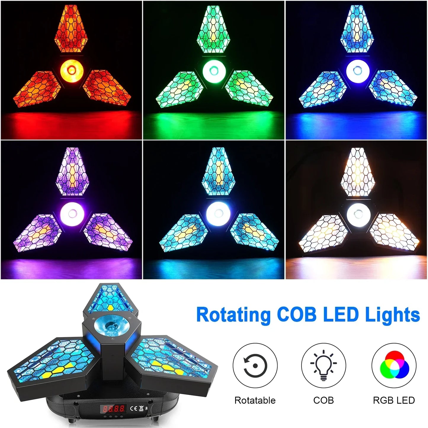 KR11 Mini 120W Rotation Maple Led Retro Stage Light