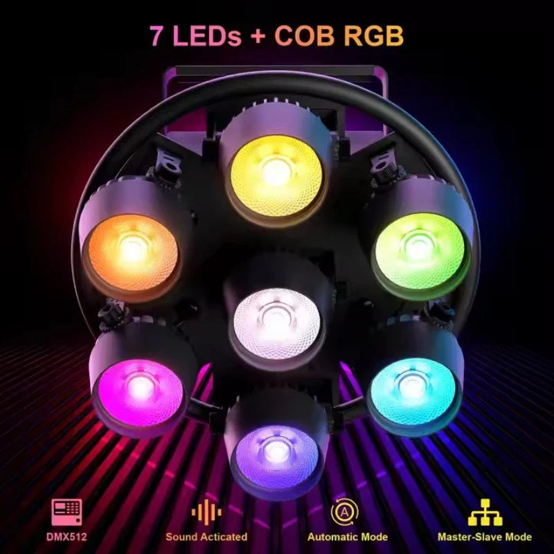 350W 7-Eye Pearl RGB COB Audience Light