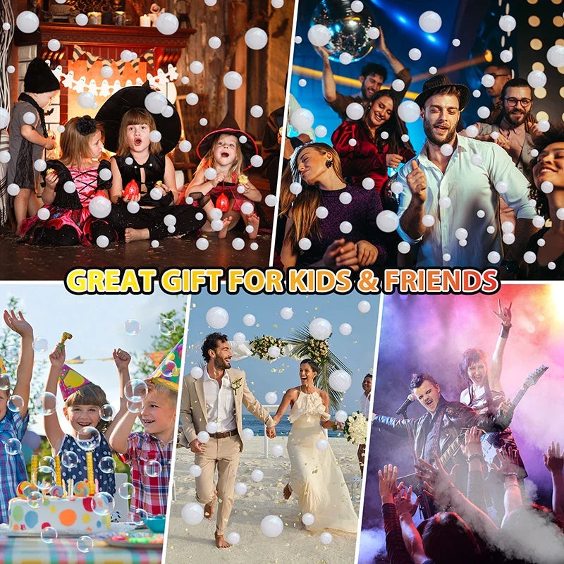 KBF-03 400W 3-in-1 Smoke Bubble Machine Wireless Remote Bubble Fog Machine