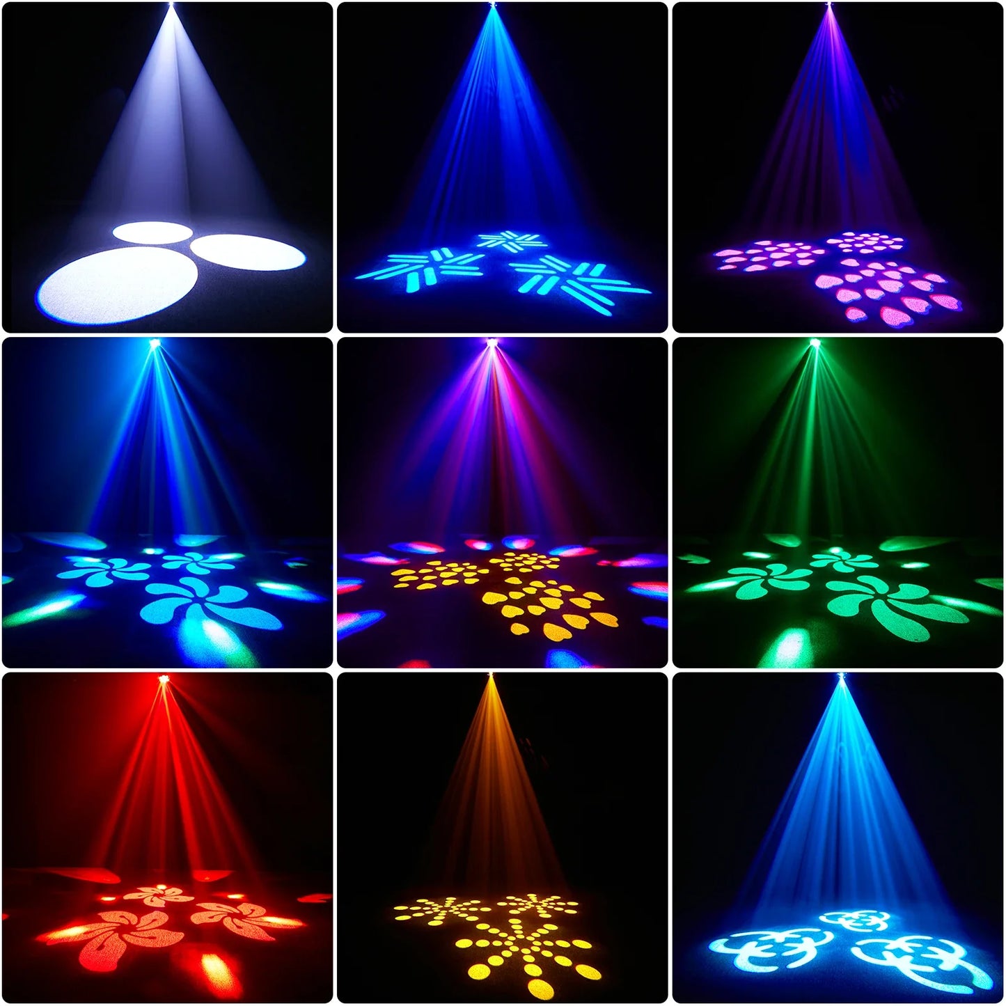 6X10W RGBW Mini Bee Eye Gobo Moving Head Light Disco Party Light