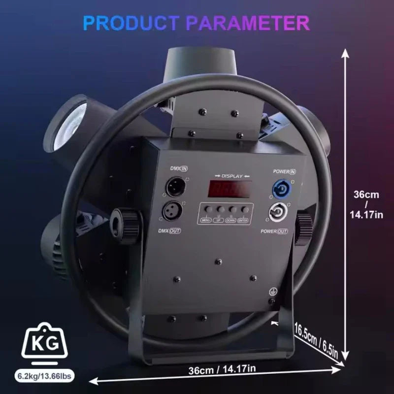 350W 7-Eye Pearl RGB COB Audience Light