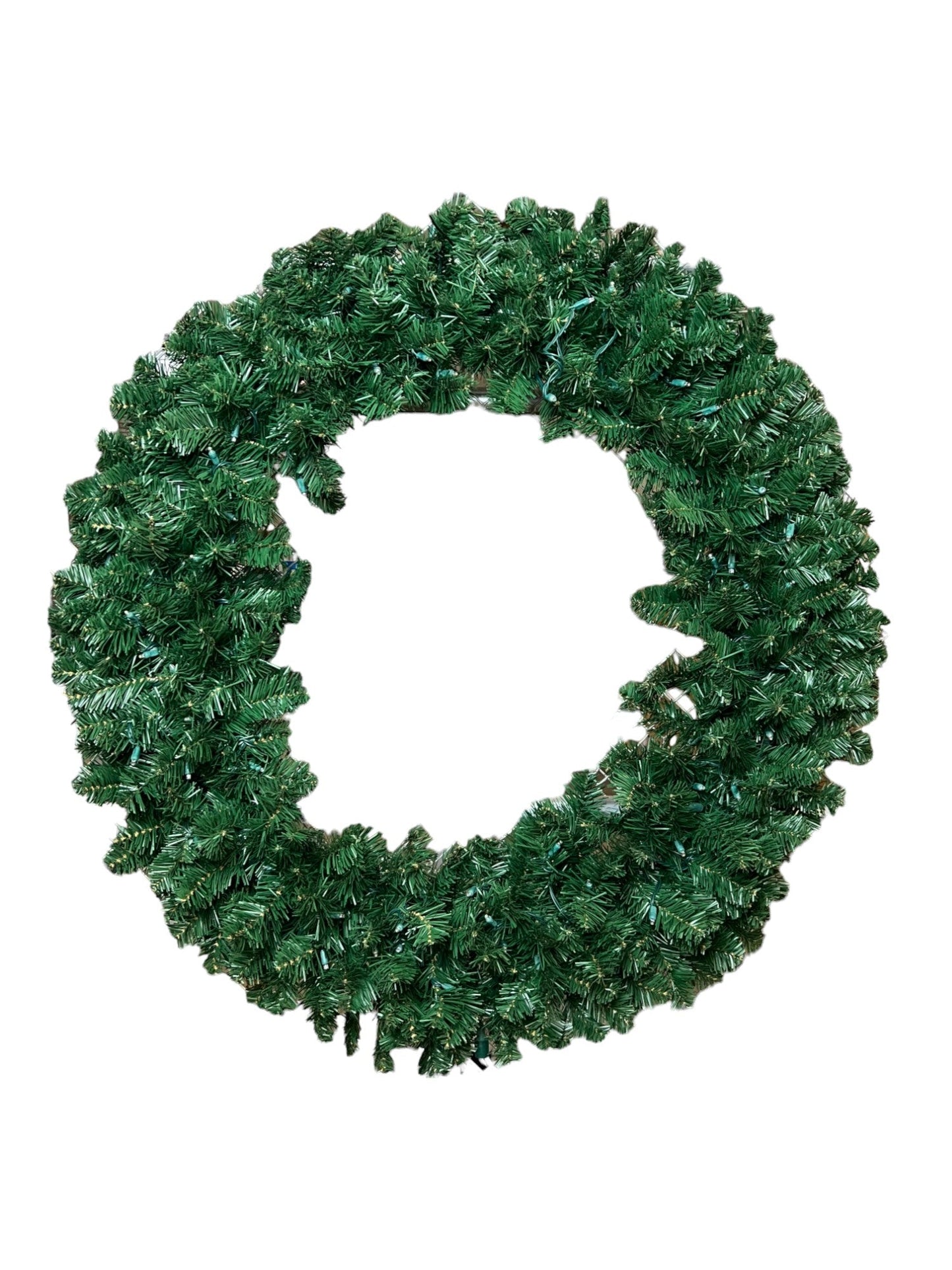 Certified Ultra Bright 48" Pre-Lit Premium Oregon Fir Wreath, 200 Lights & 400 Tips