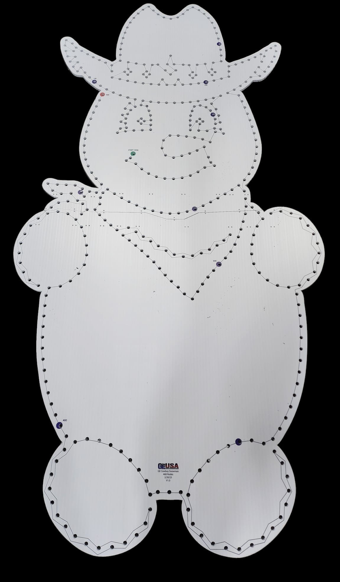 IMPRESSION Cowboy Snowman