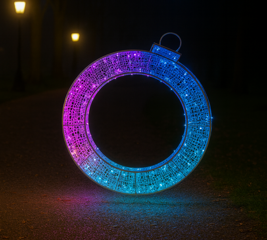 4ft Giant Pre-Lit LED Ornament - RGB