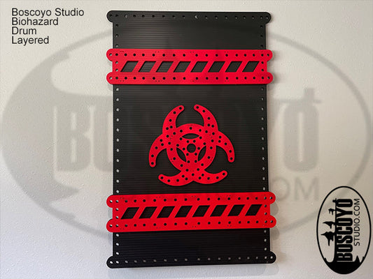 Biohazard Drum Layered