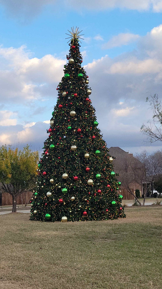 Artificial Christmas Tower Tree with 5MM LED Lights