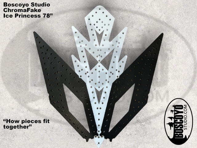 ChromaFlakes 78in Ice Princess with layered Accents