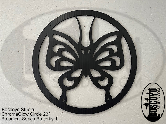 ChromaGlow Circle 23" Silhouette Cover Botanical Series