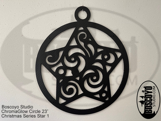 ChromaGlow Circle 23" Silhouette Cover Christmas Series