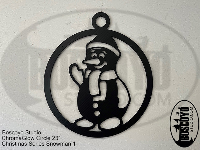 ChromaGlow Circle 23" Silhouette Cover Christmas Series