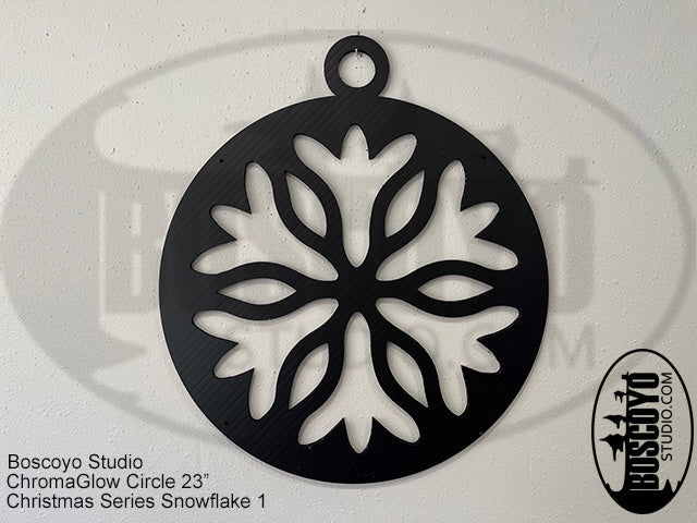 ChromaGlow Circle 23" Silhouette Cover Christmas Series